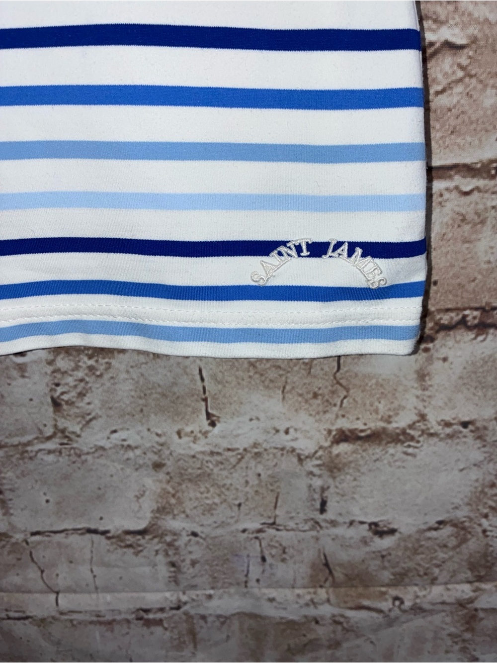 Saint James Garde Côte Anti UV Top in Stripes Size 8 - Picture 3 of 7